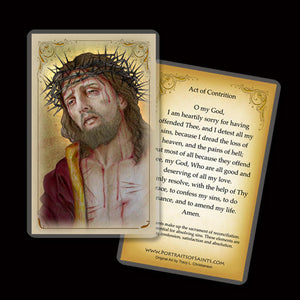 The Act of Contrition Holy Card