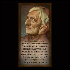 St. John Henry Newman Inspirational Plaque