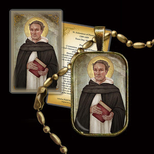 St. Antoninus of Florence Pendant & Holy Card Gift Set