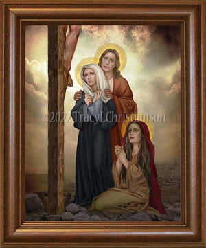 At the Foot of the Cross Framed Art