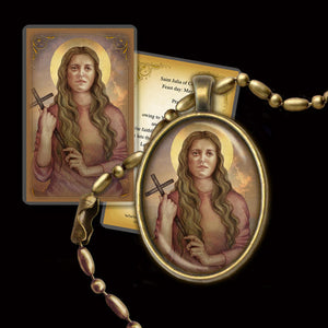 St. Julia of Corsica Pendant & Holy Card Gift Set