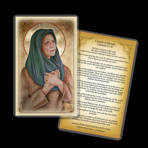 St. Hannah Holy Card