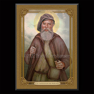 St. William of Perth Plaque & Holy Card Gift Set