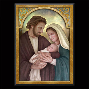 Holy Family (H) Plaque & Holy Card Gift Set
