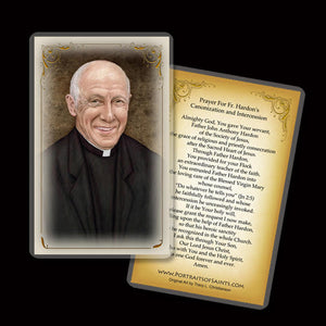 Fr. John Hardon Holy Card