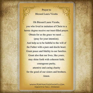 Bl. Laura Vicuna Holy Card