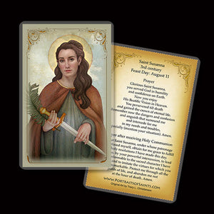 St. Susanna Holy Card