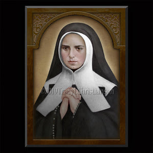St. Bernadette (B) Plaque & Holy Card Gift Set