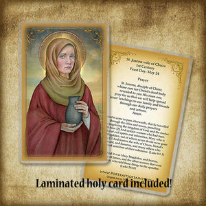 St. Joanna wife of Chuza Pendant & Holy Card Gift Set