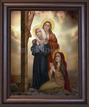 At the Foot of the Cross Framed Art