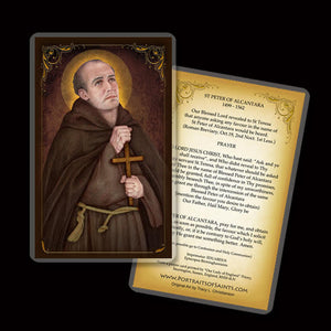 St. Peter of Alcantara Holy Card