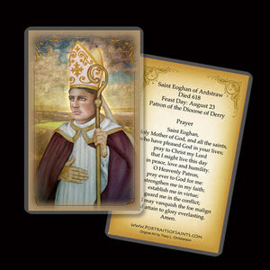 St. Eoghan of Ardstraw Holy Card