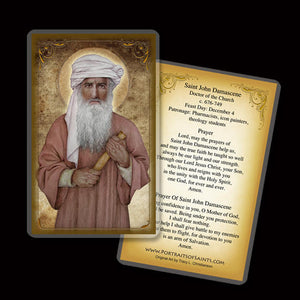 St. John Damascene Holy Card