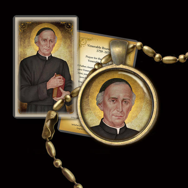 Venerable Bruno Lanteri Pendant & Holy Card Gift Set - Portraits of Saints