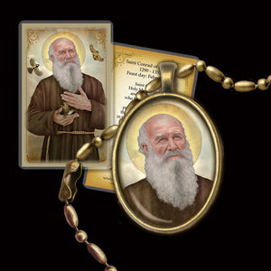 St. Conrad of Piacenza Pendant & Holy Card Gift Set