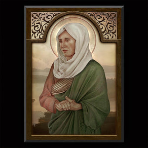 St. Paula of Rome Plaque & Holy Card Gift Set