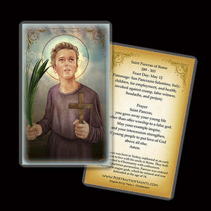 St. Pancras of Rome Holy Card