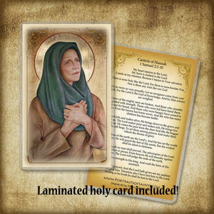 St. Hannah Plaque & Holy Card Gift Set