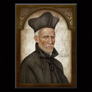 St. Joseph Calasanz Plaque & Holy Card Gift Set