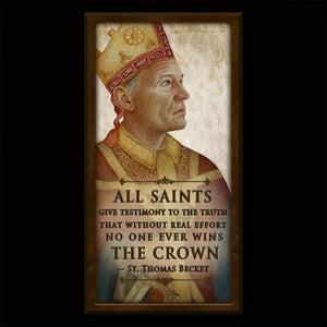 St. Thomas Becket Inspirational Plaque