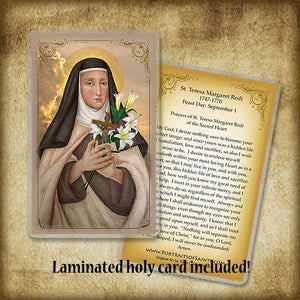 St. Teresa Margaret Redi Plaque & Holy Card Gift Set