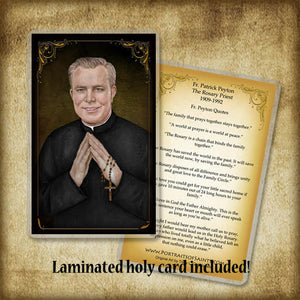 Fr. Patrick Peyton Plaque & Holy Card Gift Set