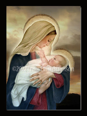 Christmas Card Madonna & Child (F)