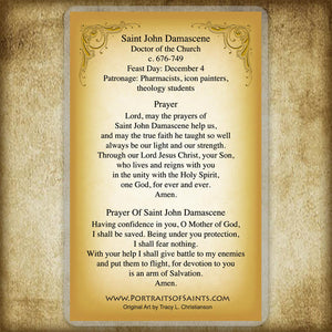 St. John Damascene Holy Card