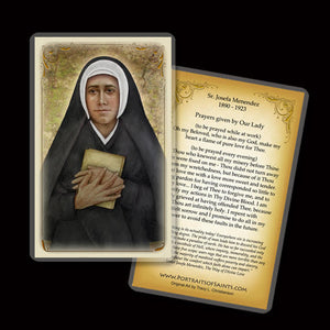 Sr. Josefa Menendez Holy Card