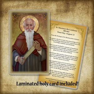 St. Maximus the Confessor Pendant & Holy Card Gift Set