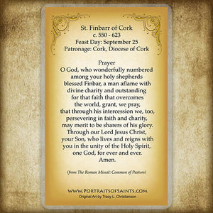 St. Finbarr of Cork Holy Card