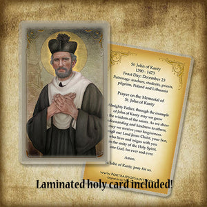 St. John of Kanty Pendant & Holy Card Gift Set