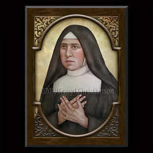 St. Pauline of the Agonizing Heart of Jesus Plaque & Holy Card Gift Set