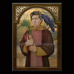 St. Vincent of Saragossa Plaque & Holy Card Gift Set