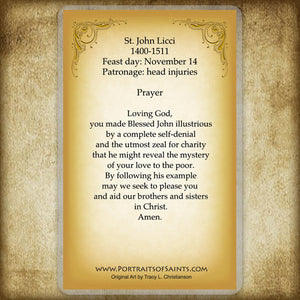 St. John Licci Holy Card