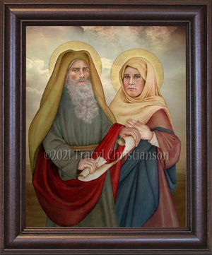 St. Zachariah & St. Elizabeth Framed Art