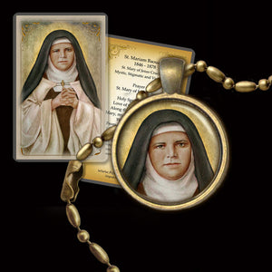 St. Mariam Baouardy Pendant & Holy Card Gift Set