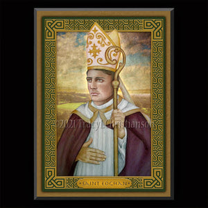 St. Eoghan of Ardstraw Plaque & Holy Card Gift Set