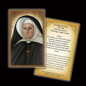 St. Emily de Vialar Holy Card