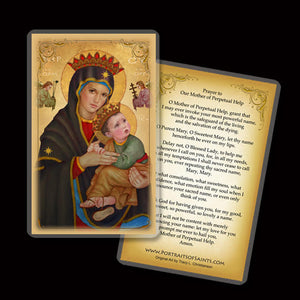 Our Lady of Perpetual Help Holy Card