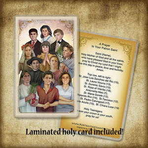 Holy Teenagers Plaque & Holy Card Gift Set