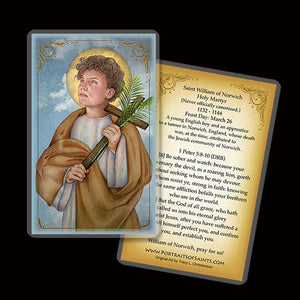 St. William of Norwich Holy Card