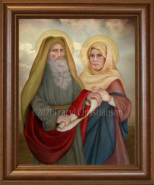 St. Zachariah & St. Elizabeth Framed Art