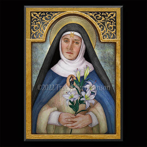 St. Beatrice of Silva Plaque & Holy Card Gift Set