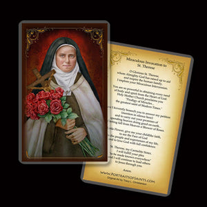 St. Therese of Lisieux (D) Holy Card