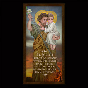 St. Joseph Terror of Demons Inspirational Plaque