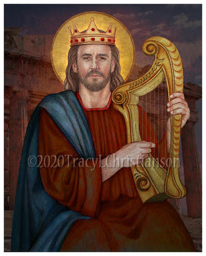 St. King David Print