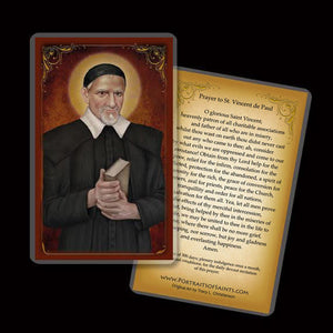 St. Vincent de Paul Holy Card