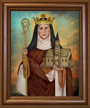 St. Hilda of Whitby Framed