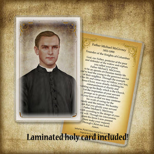 Bl. Fr. Michael McGivney Plaque & Holy Card Gift Set